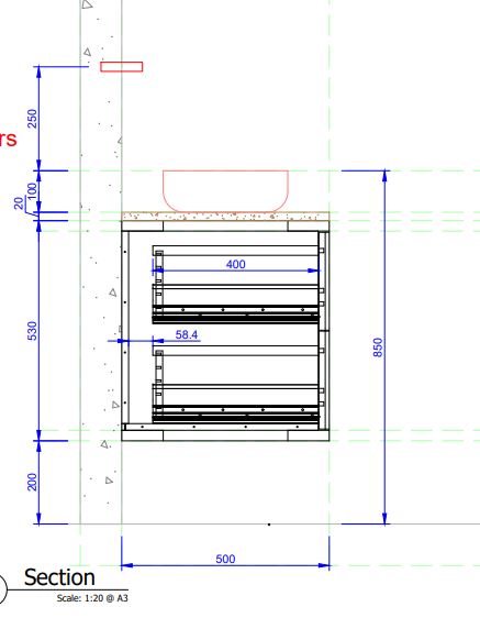 Black Matt kit-kat Double Vanity