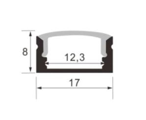 LED extrusion strip lighting 1707