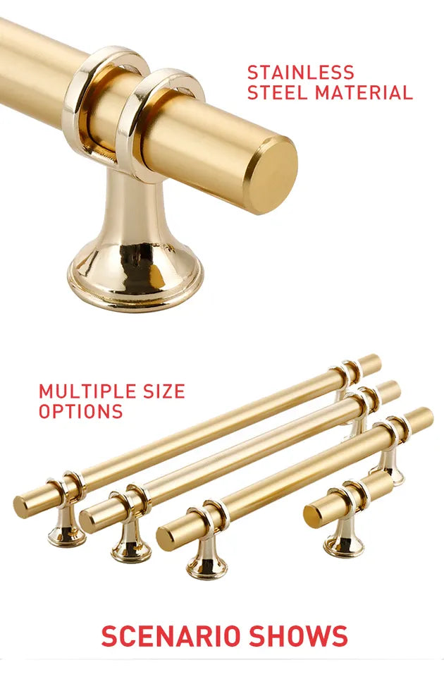 Furniture Pull handles Zinc Alloy Black/Gold