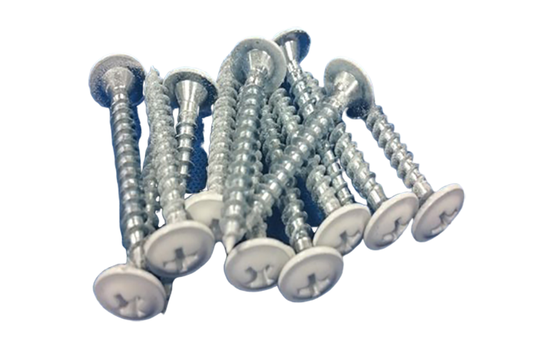 Phillips Head - White Wafer Screw 4.0 x 30mm. Sold per 1000/pack. Sold per 1000/pack