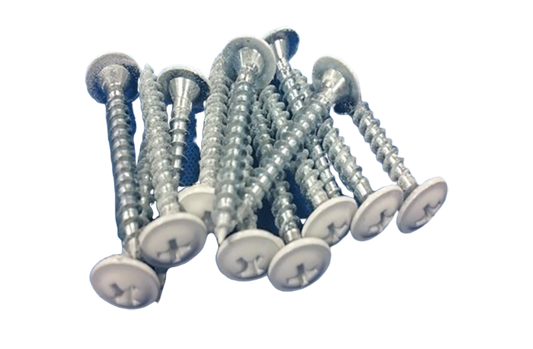 Phillips Head - White Wafer Screw 4.0 x 30mm. Sold per 1000/pack. Sold per 1000/pack