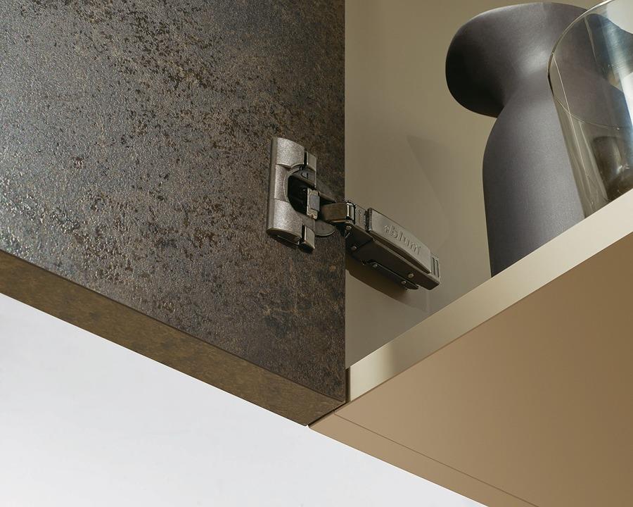 Blum CLIP top BLUMOTION Standard Hinge 110 Degree, Full Overlay. Boss: INSERTA. In onyx black 71B3590