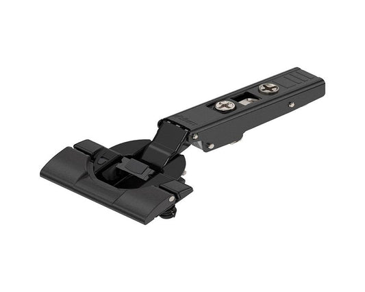 Blum CLIP top BLUMOTION Standard Hinge 110 Degree, Full Overlay. Boss: INSERTA. In onyx black 71B3590