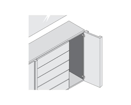 Blum CLIP top Profile Hinge 95 Degree. Full Overlay, Unsprung. Boss: INSERTA 70T9590BTL *To be used with Tip-ON*