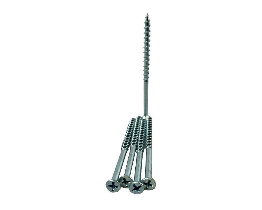 Phillips Head- Chipboard Screw Countersunk with Nibs 4.8 x 100mm (10g x 4"). Sold per 1000/pack