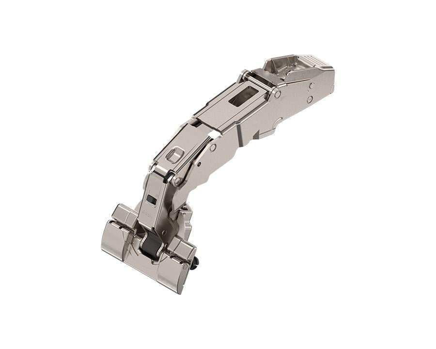 Blum CLIP top BLUMOTION 155° 0-protrusion hinge. Half Overlay. Dual Application. Boss: INSERTA. CLIP top BLUMOTION. 71B7690