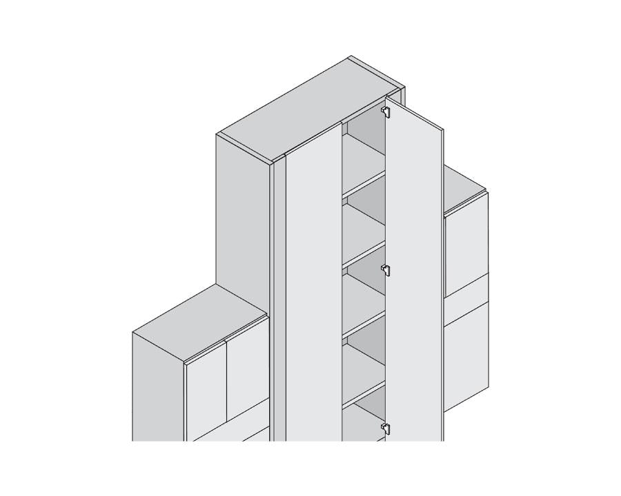 Blum CLIP top BLUMOTION Blind Corner Soft Close Hinge 95 Degree, Inset Application. Boss: EXPANDO 79B958E