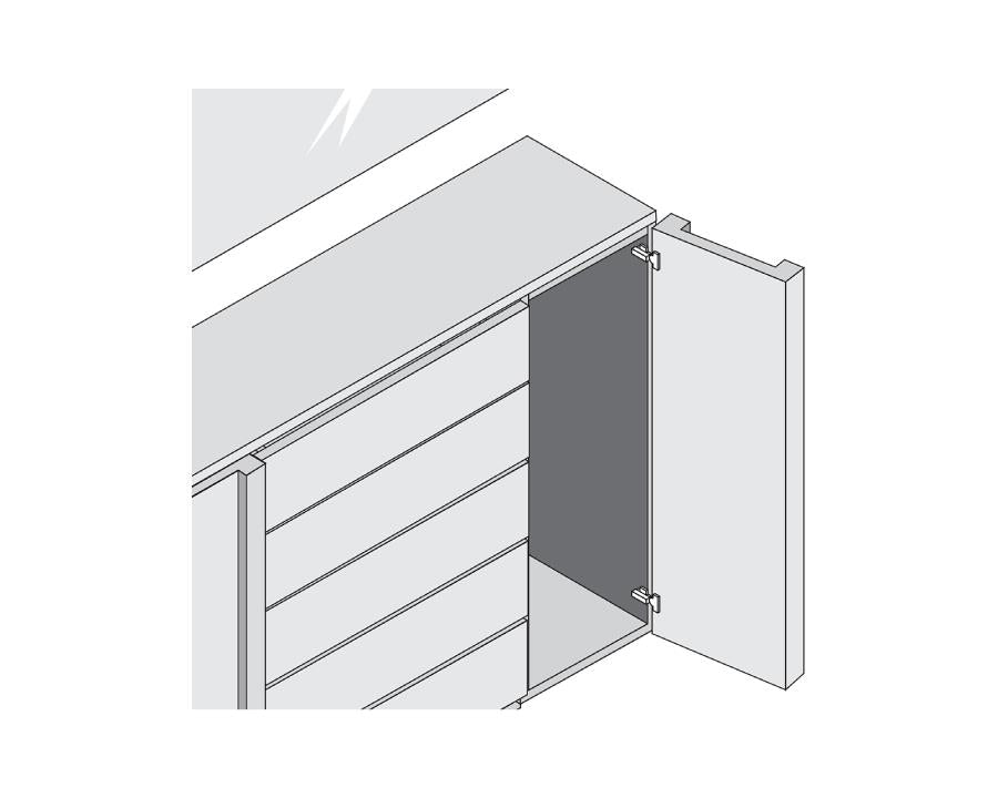 Blum CLIP top BLUMOTION Standard Soft Close Hinge 110 Degree. Full Overlay. Boss: EXPANDO 71B358E