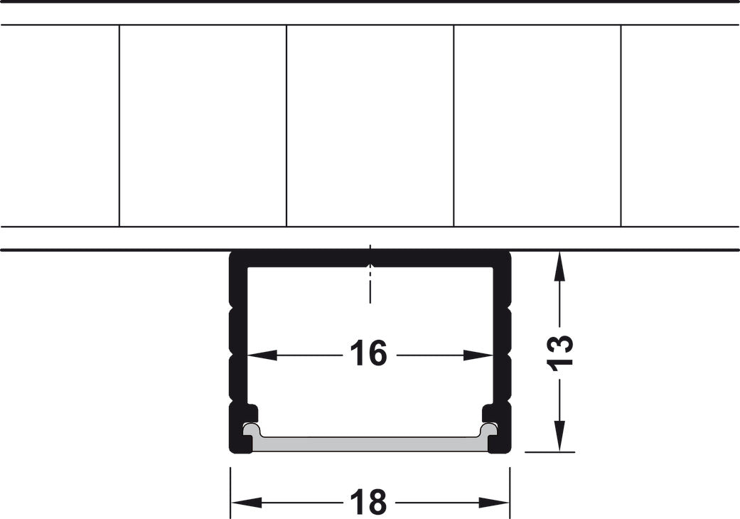 LOOX Profiles, surface or recess mounting