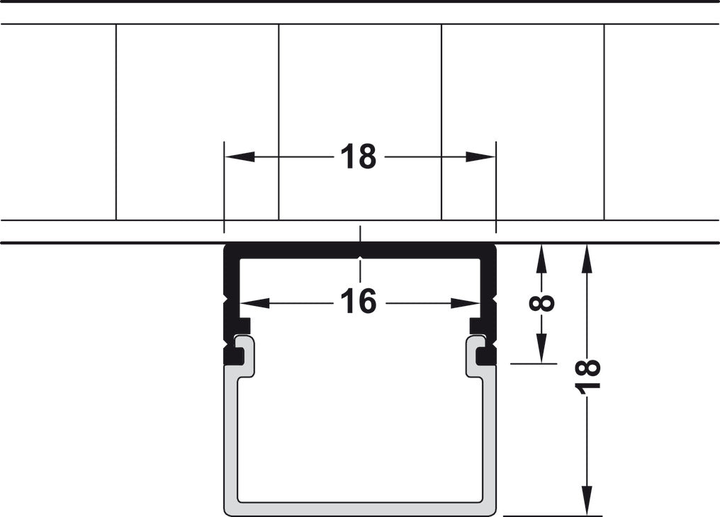 LOOX Profiles, surface mounting