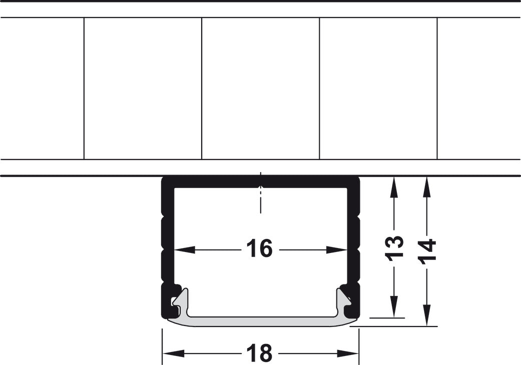 LOOX Profiles, surface or recess mounting