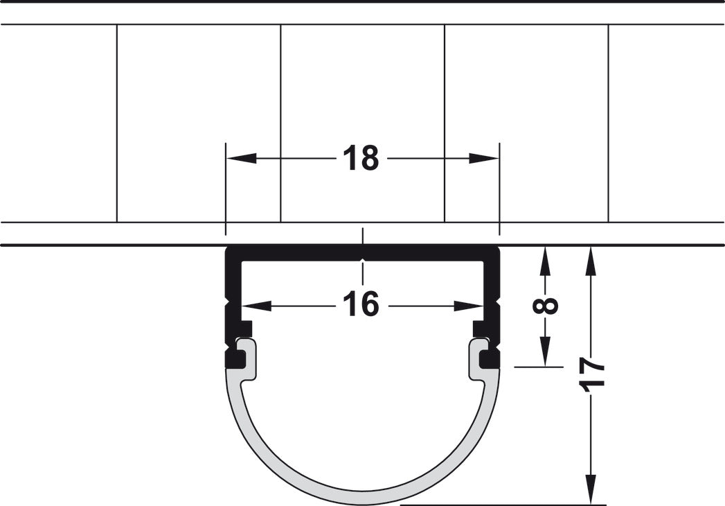 LOOX Profiles, surface mounting