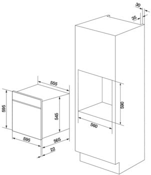 Hafele 4 Function Oven, 60cm